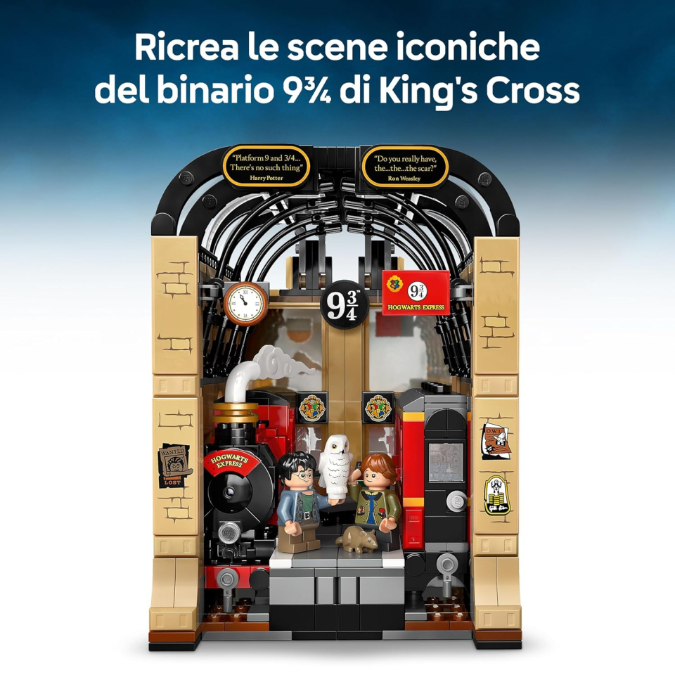 LEGO Harry Potter Book Nook Espresso per Hogwarts con Treno e Minifigure