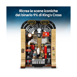 LEGO Harry Potter Book Nook Espresso per Hogwarts con Treno e Minifigure