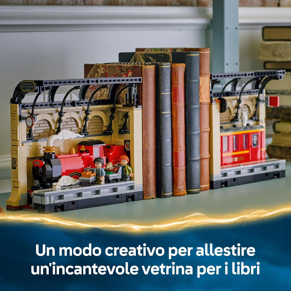 LEGO Harry Potter Book Nook Espresso per Hogwarts con Treno e Minifigure