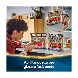 LEGO Harry Potter Book Nook Espresso per Hogwarts con Treno e Minifigure