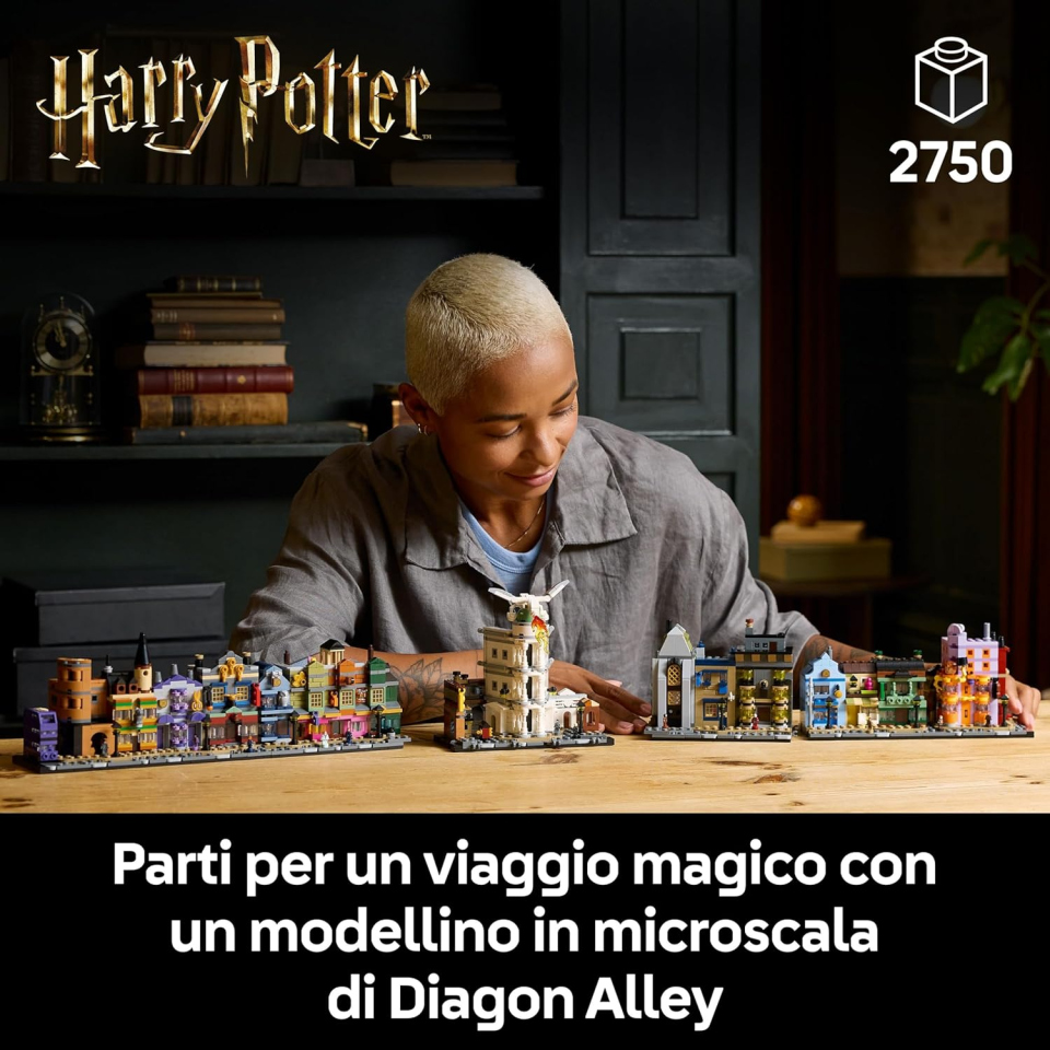 LEGO Harry Potter Diagon Alley Negozi di Magia in Microscala