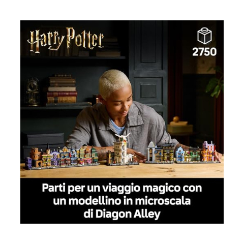 LEGO Harry Potter Diagon Alley Negozi di Magia in Microscala