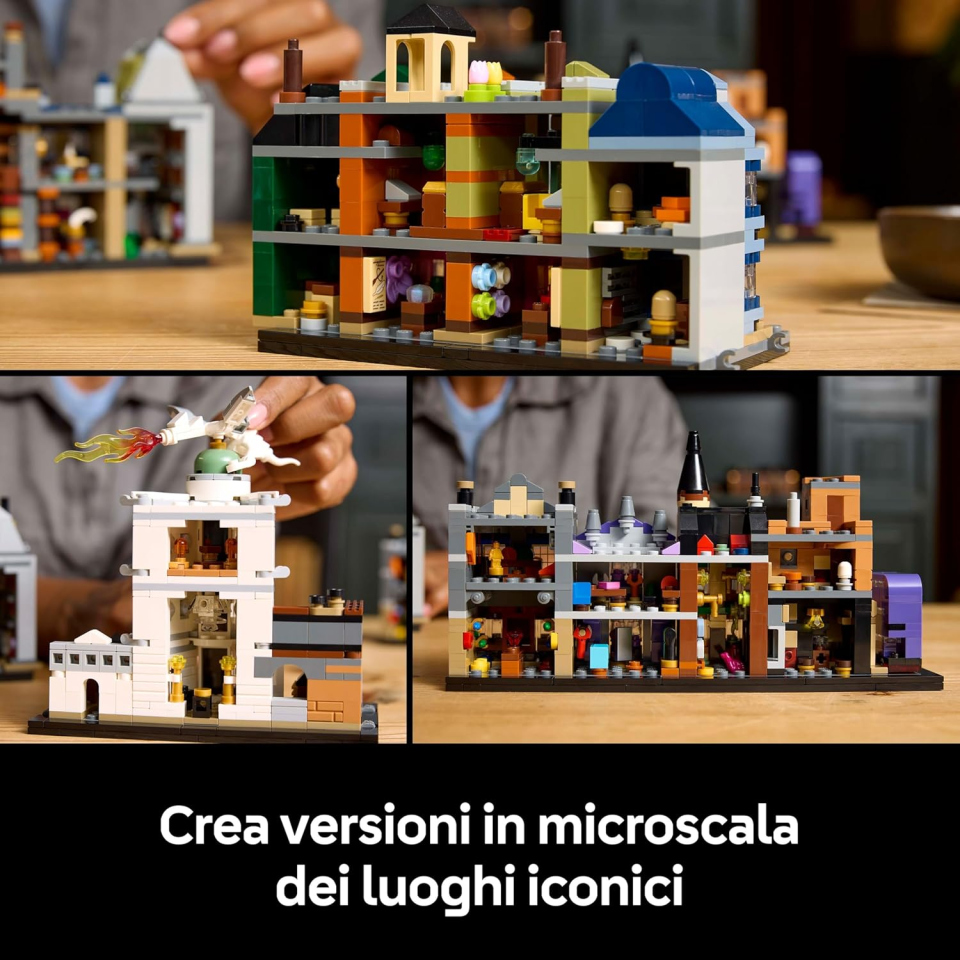 LEGO Harry Potter Diagon Alley Negozi di Magia in Microscala