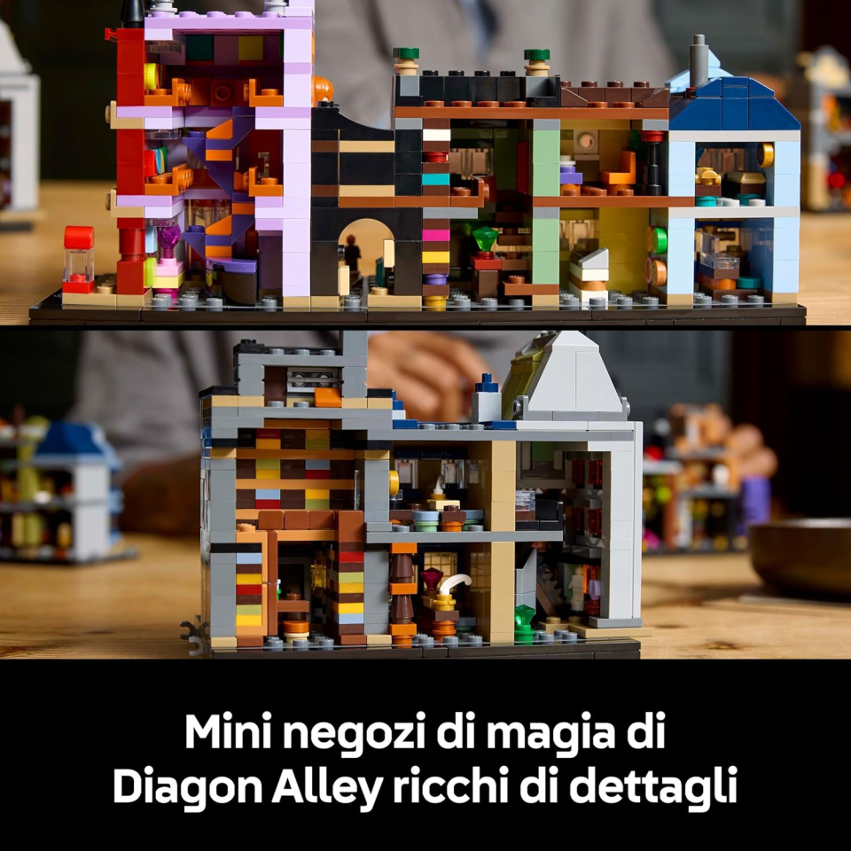 LEGO Harry Potter Diagon Alley Negozi di Magia in Microscala