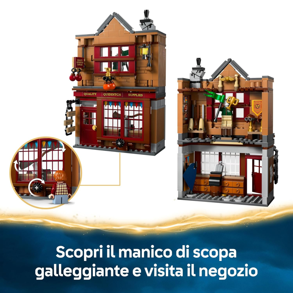 LEGO Harry Potter Diagon Alley – Negozio di Quidditch e Gelateria Fortebraccio