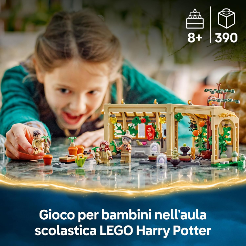 LEGO Harry Potter Lezione di Erbologia a Hogwarts 76445