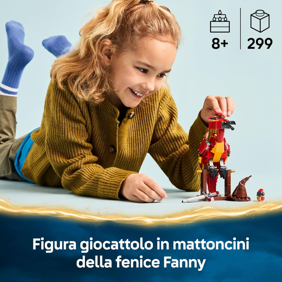 LEGO Harry Potter Fanny la Fenice di Silente con Cappello Parlante