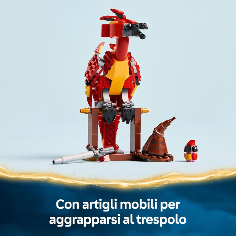 LEGO Harry Potter Fanny la Fenice di Silente con Cappello Parlante
