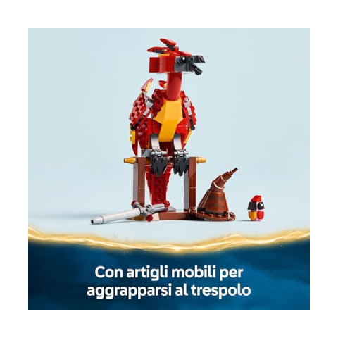LEGO Harry Potter Fanny la Fenice di Silente con Cappello Parlante