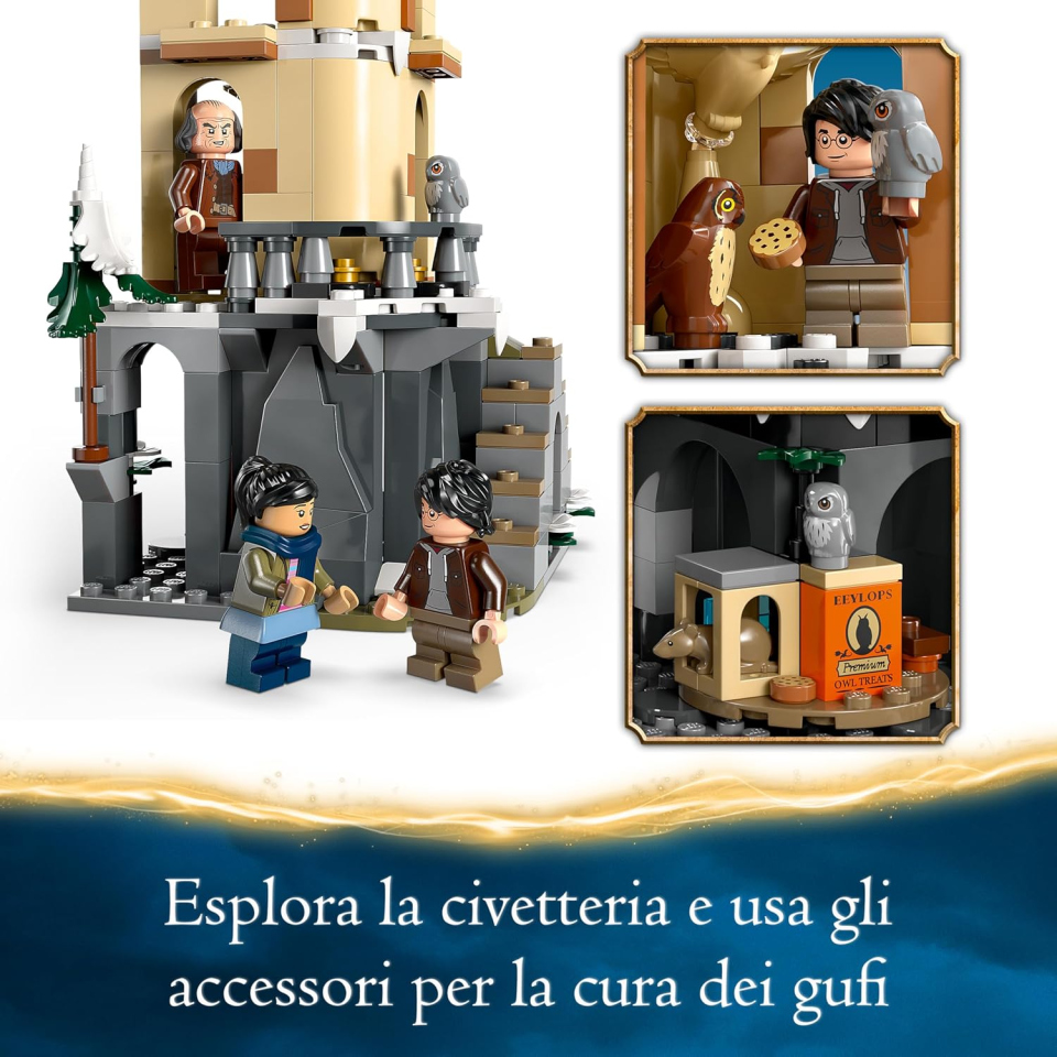 LEGO Harry Potter Guferia di Hogwarts con Minifigure