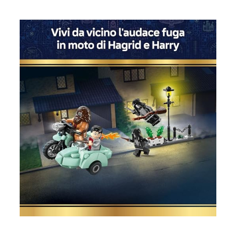 LEGO Harry Potter Fuga da Privet Drive – Moto di Hagrid con Sidecar 76459
