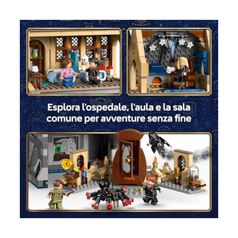 LEGO Harry Potter Castello di Hogwarts: Ala dell'Infermeria con 7 Minifigure
