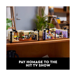 LEGO Icons Appartamenti di Friends – Set da Collezione con 7 Minifigure