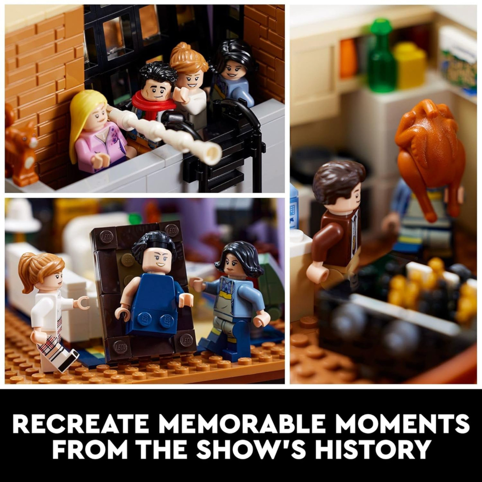 LEGO Icons Appartamenti di Friends – Set da Collezione con 7 Minifigure