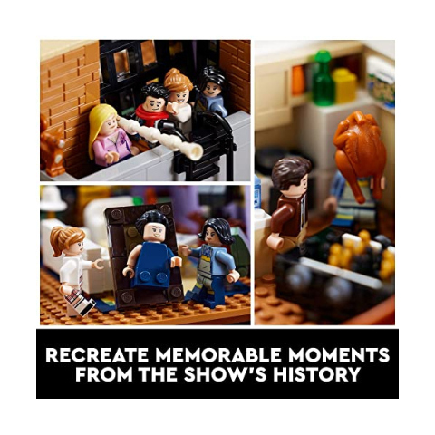 LEGO Icons Appartamenti di Friends – Set da Collezione con 7 Minifigure