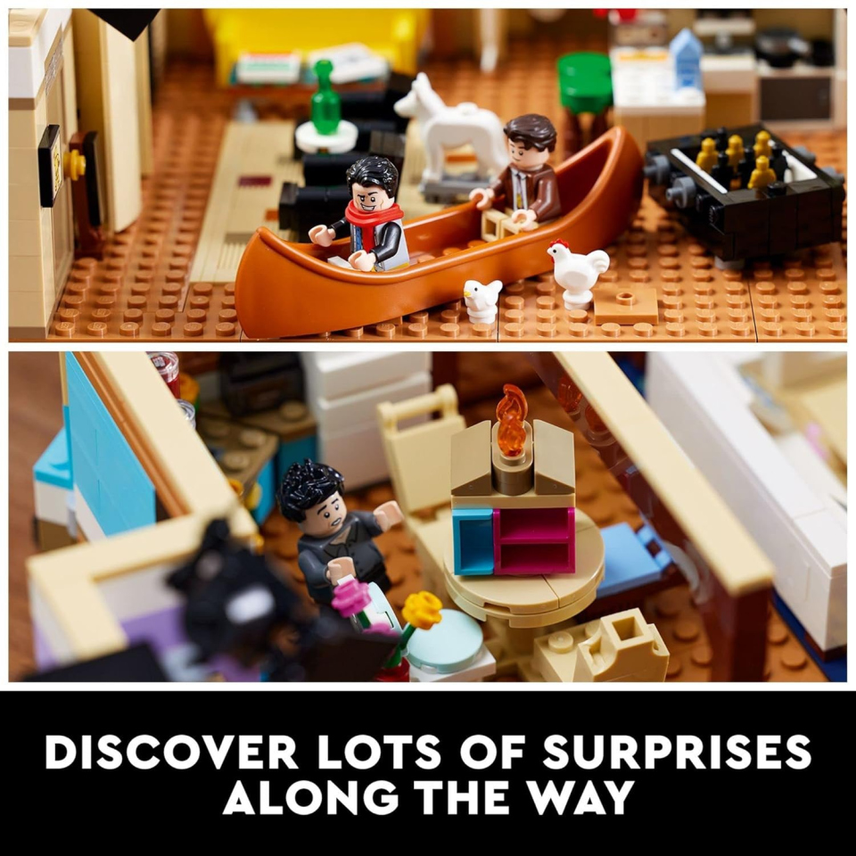 LEGO Icons Appartamenti di Friends – Set da Collezione con 7 Minifigure