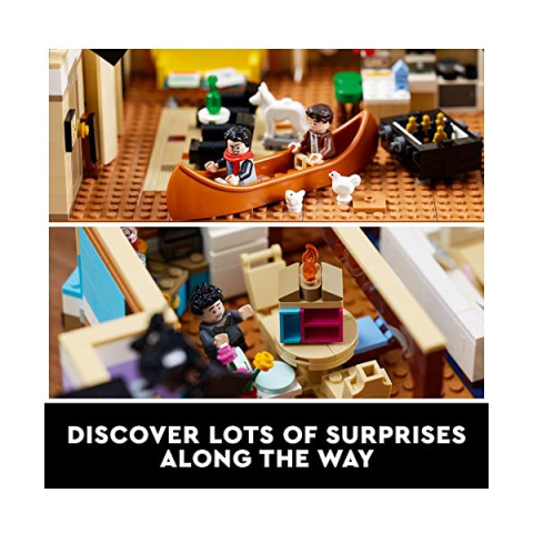 LEGO Icons Appartamenti di Friends – Set da Collezione con 7 Minifigure