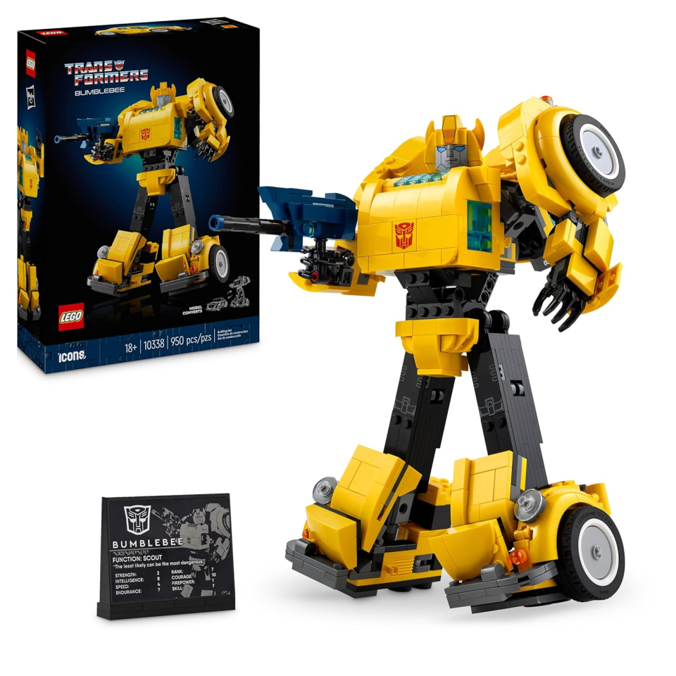 LEGO Icons Bumblebee Transformers – Set Costruzioni da Collezione 10338