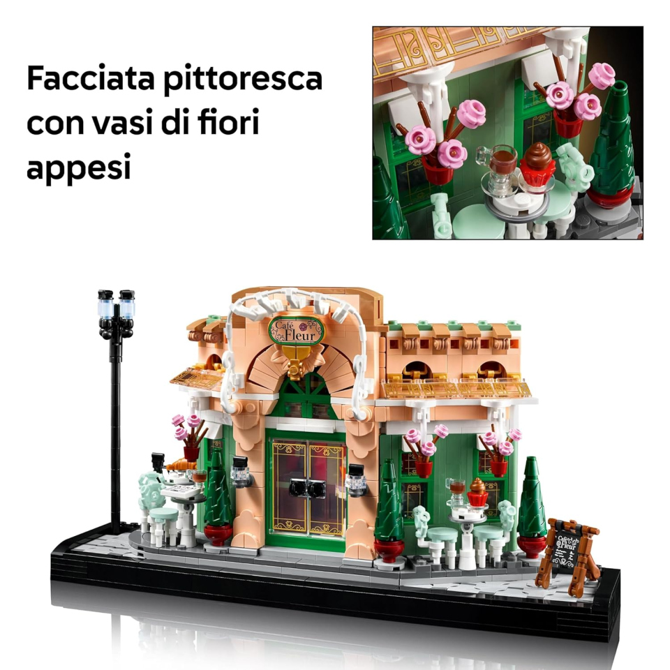 LEGO Icons Café Francese 10362 - Set Costruzioni per Adulti