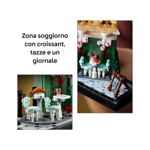 LEGO Icons Café Francese 10362 - Set Costruzioni per Adulti