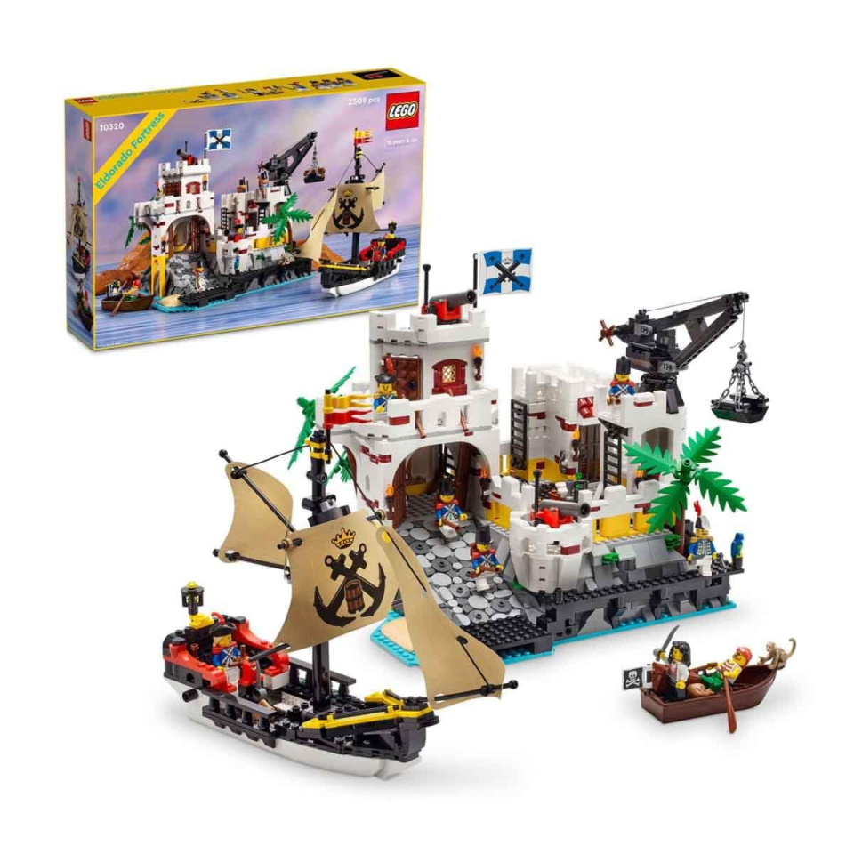 LEGO Icons Fortezza Eldorado set modulare con nave