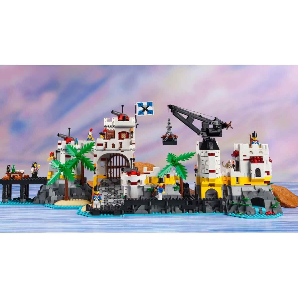 LEGO Icons Fortezza Eldorado set modulare con nave