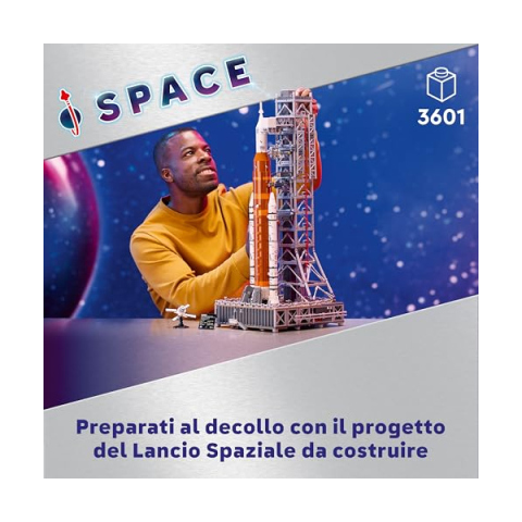 LEGO Icons NASA Artemis – Razzo Spaziale e Torre di Lancio 10341