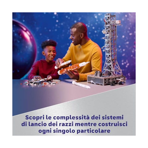 LEGO Icons NASA Artemis – Razzo Spaziale e Torre di Lancio 10341