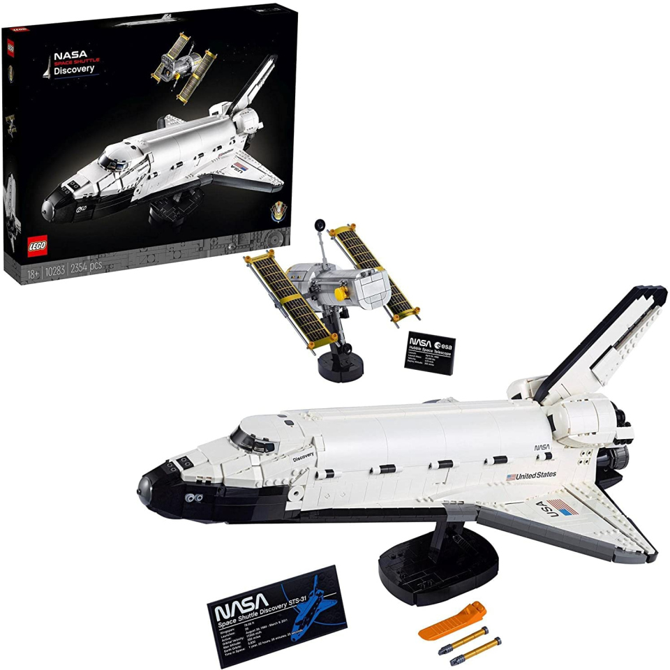 LEGO Icons Space Shuttle Discovery 10283 con Telescopio Hubble