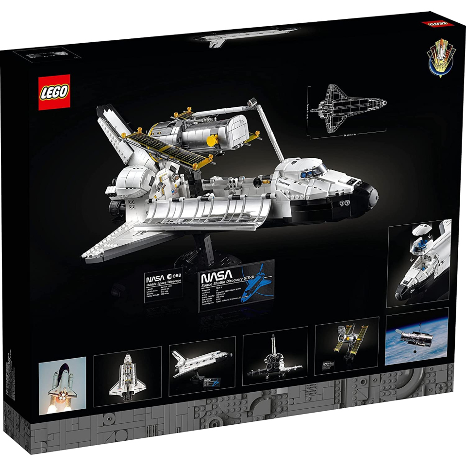 LEGO Icons Space Shuttle Discovery 10283 con Telescopio Hubble