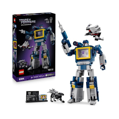 LEGO Icons Transformers Soundwave 10358 – Set Costruzioni da Collezione