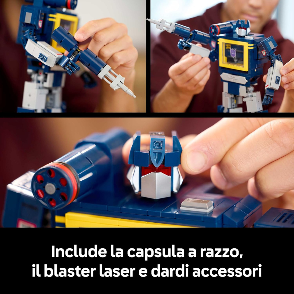 LEGO Icons Transformers Soundwave 10358 – Set Costruzioni da Collezione