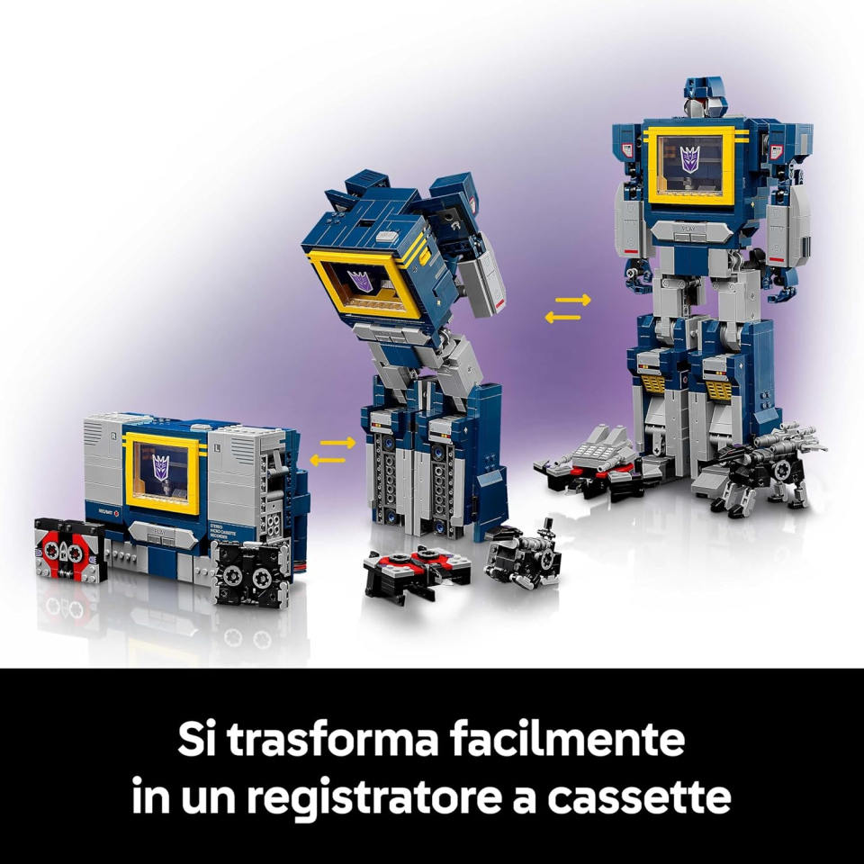 LEGO Icons Transformers Soundwave 10358 – Set Costruzioni da Collezione