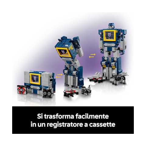 LEGO Icons Transformers Soundwave 10358 – Set Costruzioni da Collezione
