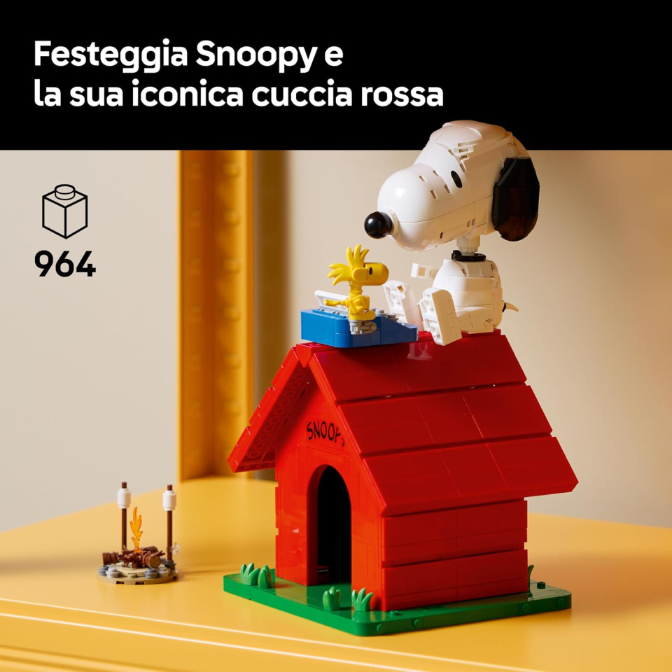 LEGO Ideas cuccia di Snoopy Peanuts, 964 pezzi
