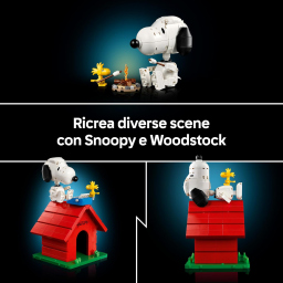 LEGO Ideas cuccia di Snoopy Peanuts, 964 pezzi