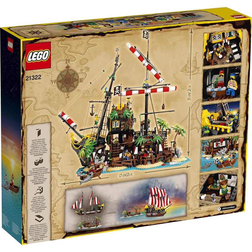LEGO Ideas Pirati di Barracuda Bay set costruzioni