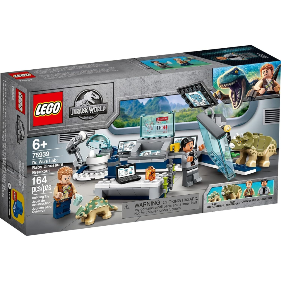 LEGO Jurassic World Laboratorio Dottor Wu – Fuga Baby Dinosauri 75939
