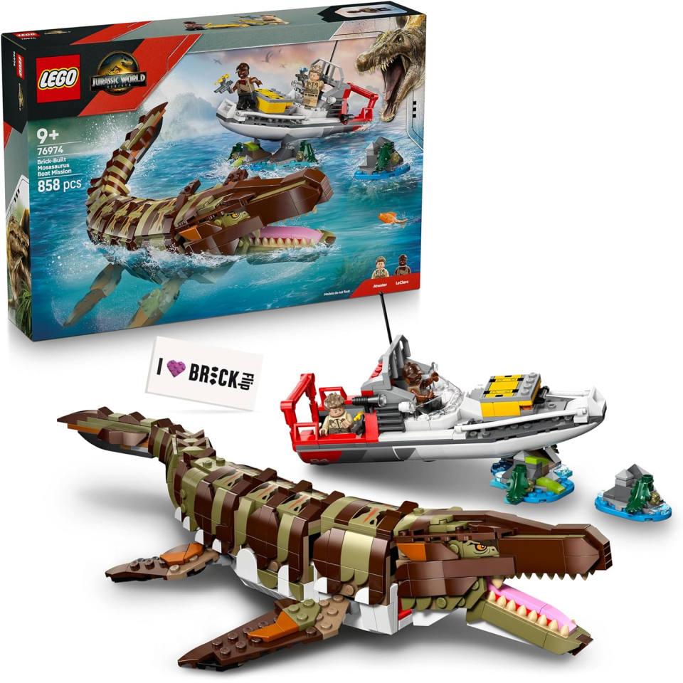 LEGO Jurassic World Mosasauro Missione in Barca 76974