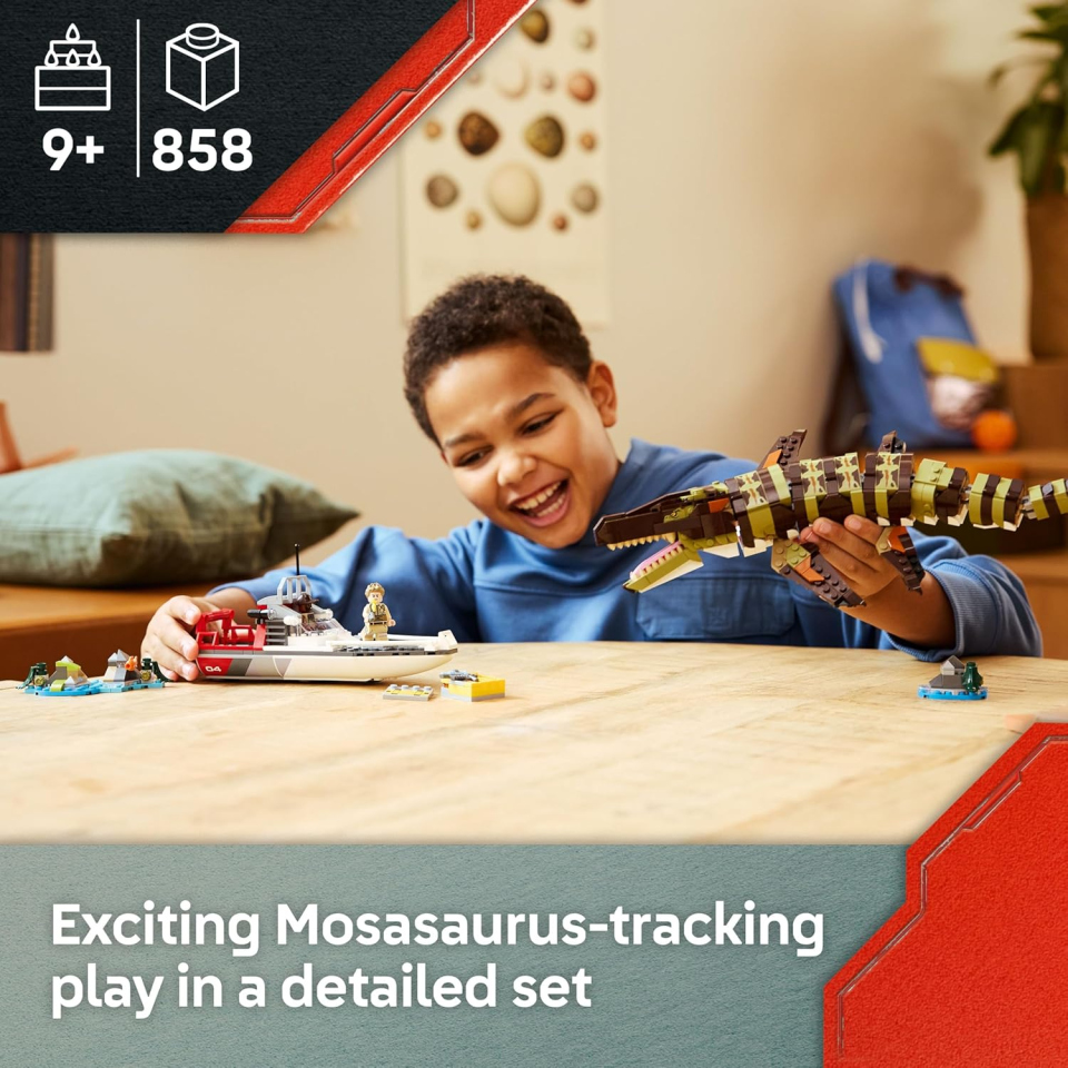 LEGO Jurassic World Mosasauro Missione in Barca 76974