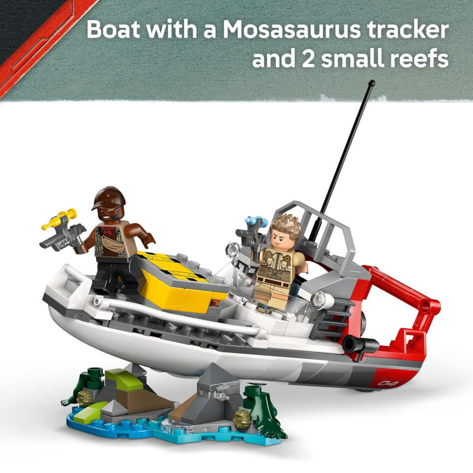 LEGO Jurassic World Mosasauro Missione in Barca 76974