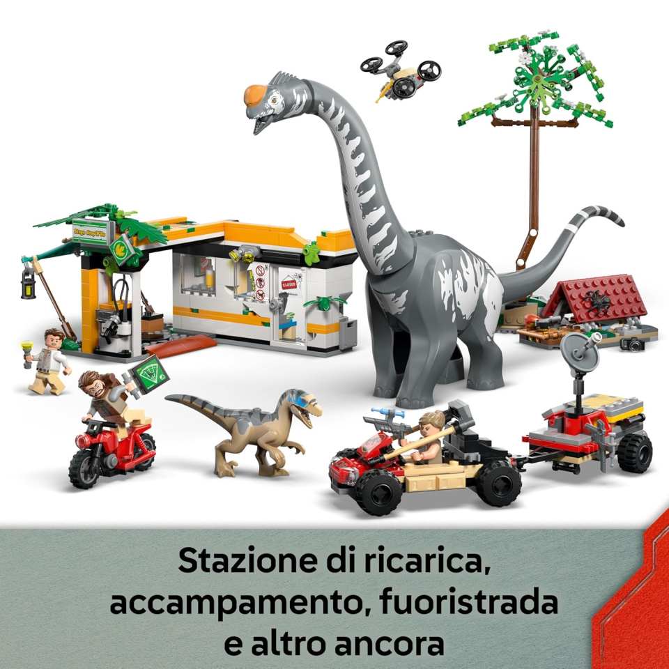LEGO Jurassic World Raptor e Titanosauro 76973