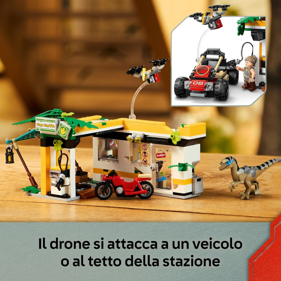 LEGO Jurassic World Raptor e Titanosauro 76973