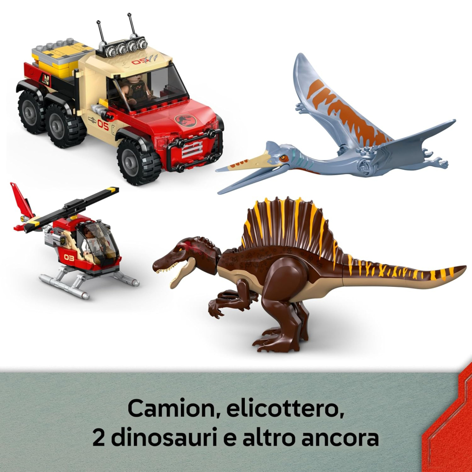 LEGO Jurassic World Spinosauro e Quetzalcoatlus 76976