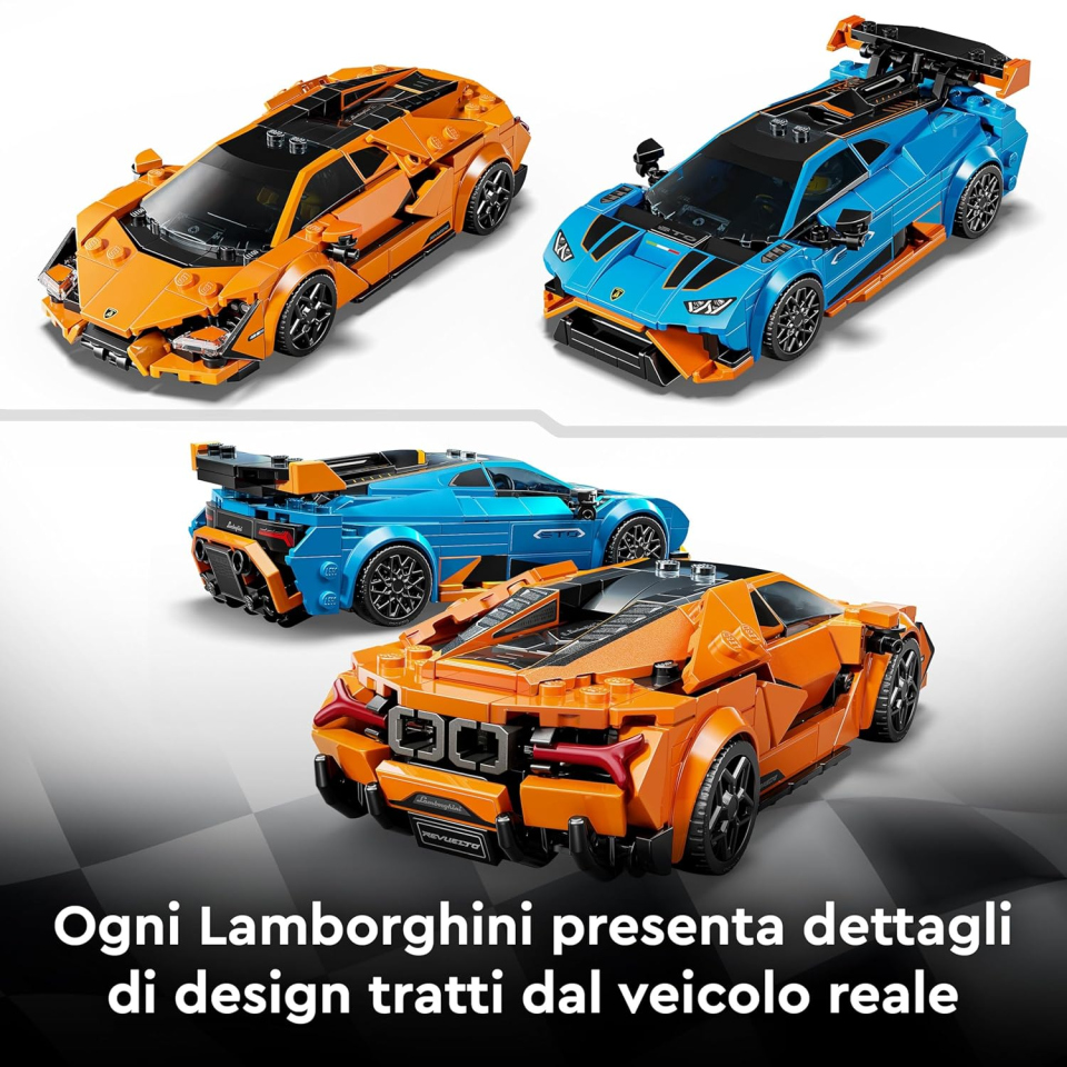 LEGO Speed Champions Lamborghini Revuelto e Huracán STO 77238