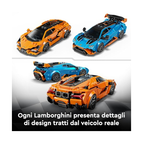 LEGO Speed Champions Lamborghini Revuelto e Huracán STO 77238