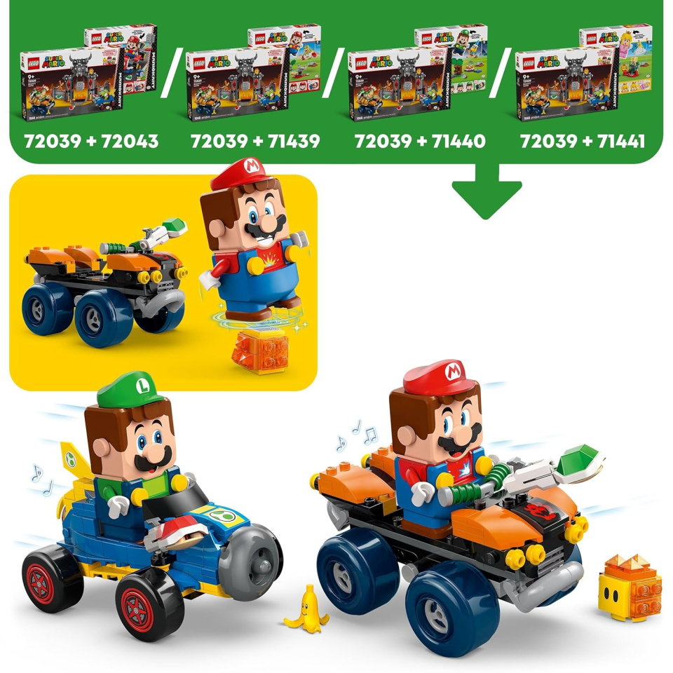 LEGO Super Mario Kart – Castello di Bowser con Yoshi e 2 Veicoli
