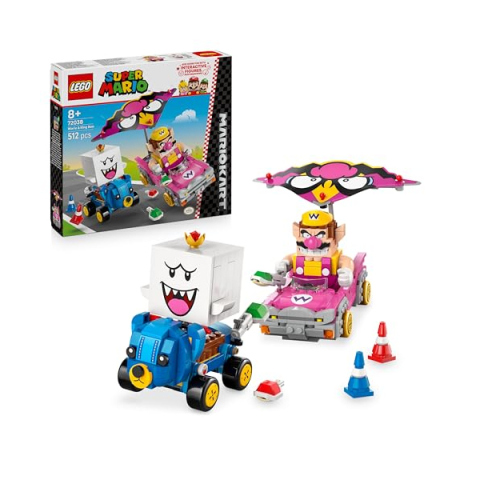 LEGO Super Mario Kart – Wario e Re Boo con Discocabrio e Quad orsetto