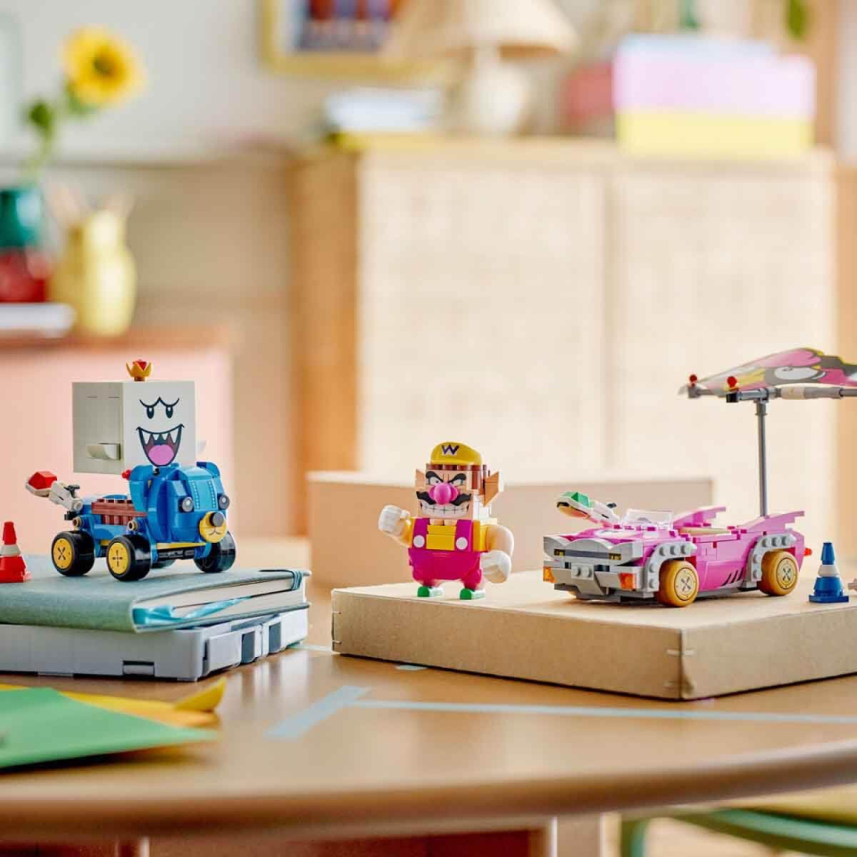 LEGO Super Mario Kart – Wario e Re Boo con Discocabrio e Quad orsetto