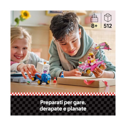 LEGO Super Mario Kart – Wario e Re Boo con Discocabrio e Quad orsetto
